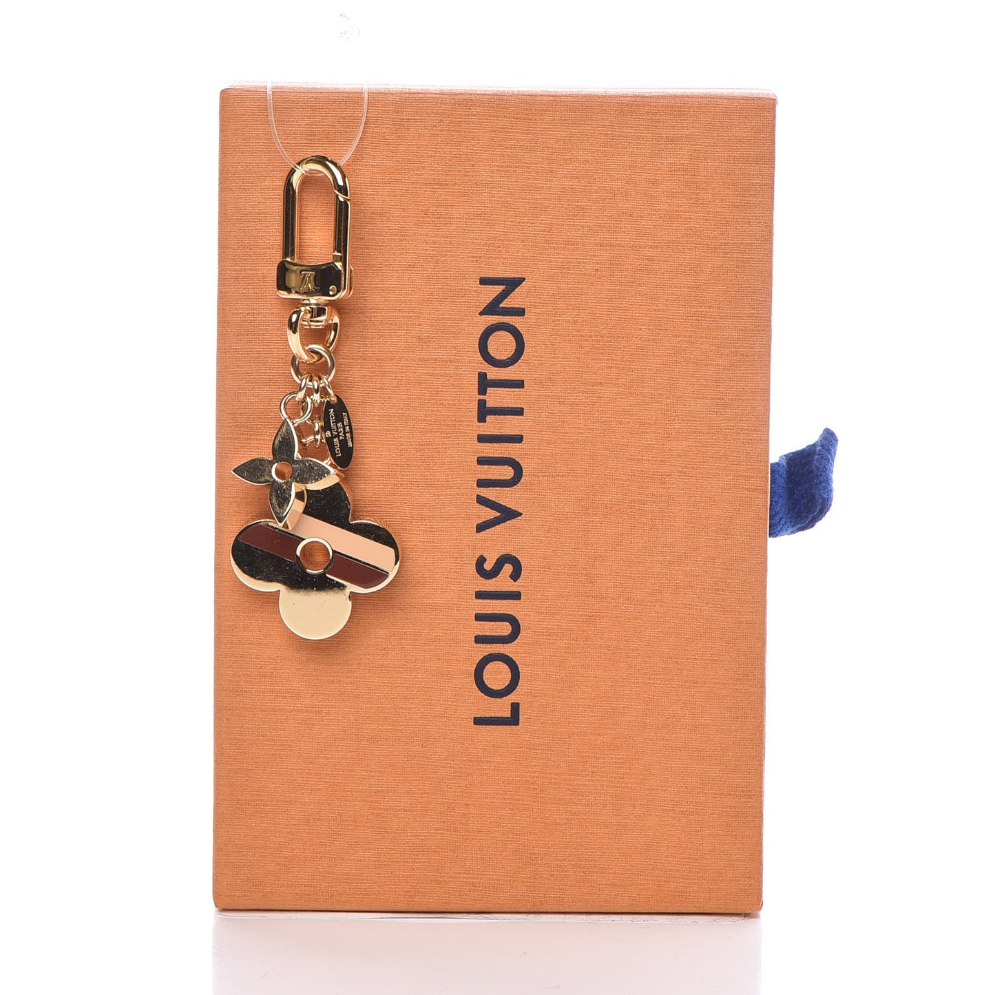 Stripes Flowers Bag Charm