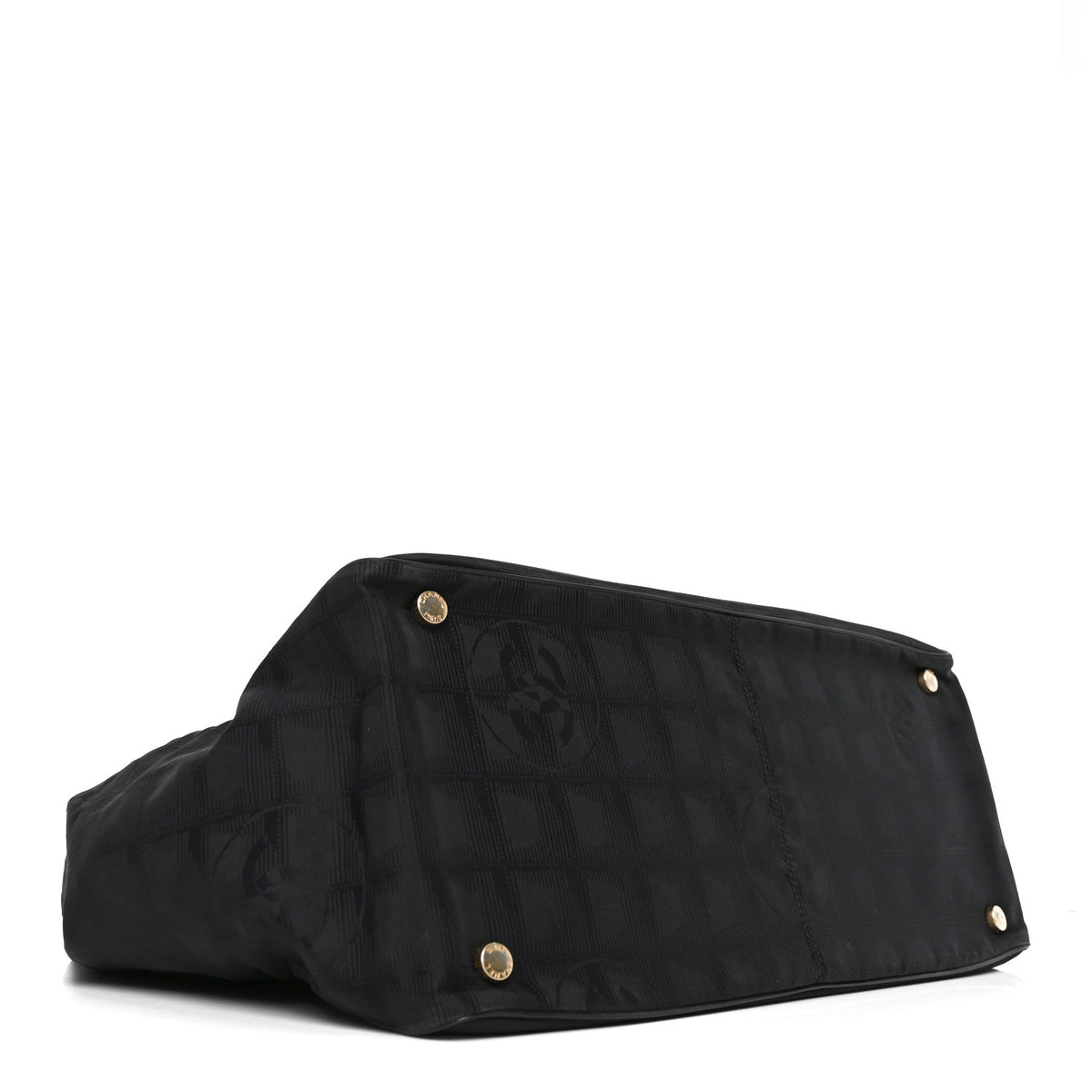 Nylon Medium Travel Tote Black