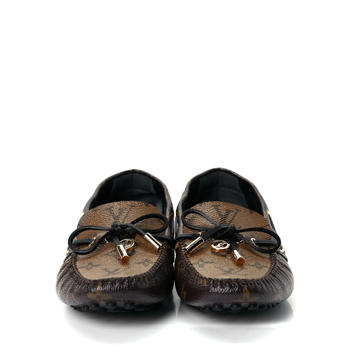 Patent Reverse Monogram Gloria Loafers 37.5