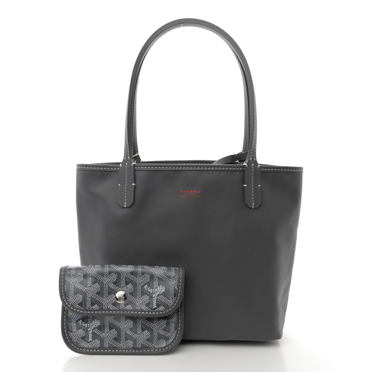 Goyardine Reversible Mini Anjou Grey