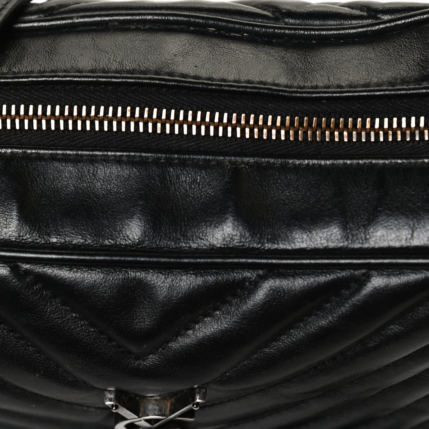 Calfskin Matelasse Monogram Lou Camera Bag Black