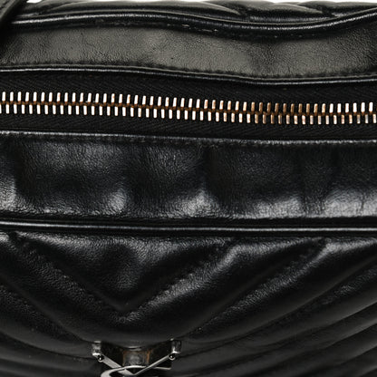 Saint Laurent Calfskin Matelasse Monogram Lou Camera Bag Black 16 of 17