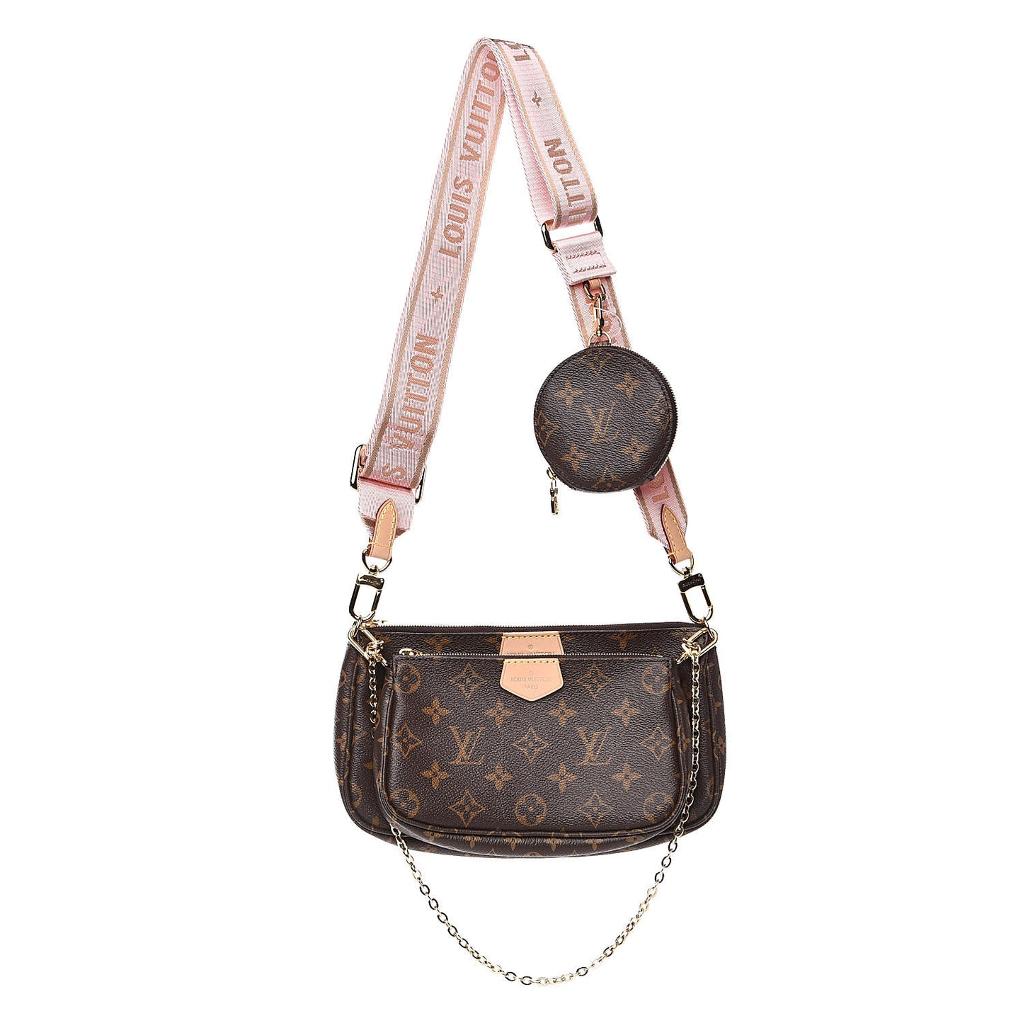 Monogram Multi Pochette Accessories Rose Clair