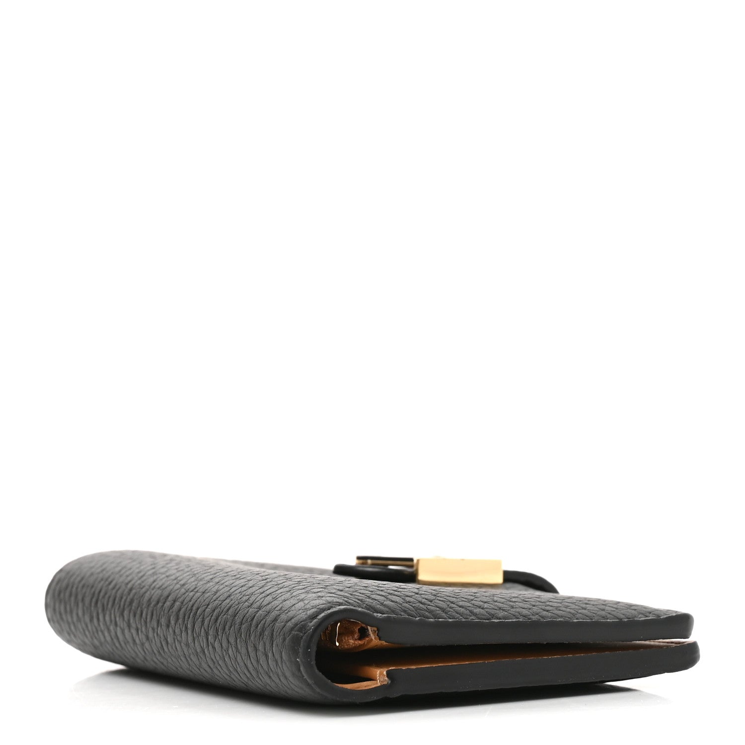 Louis Vuitton Taurillon Capucines Vertical Compact Wallet Black 4 of 7