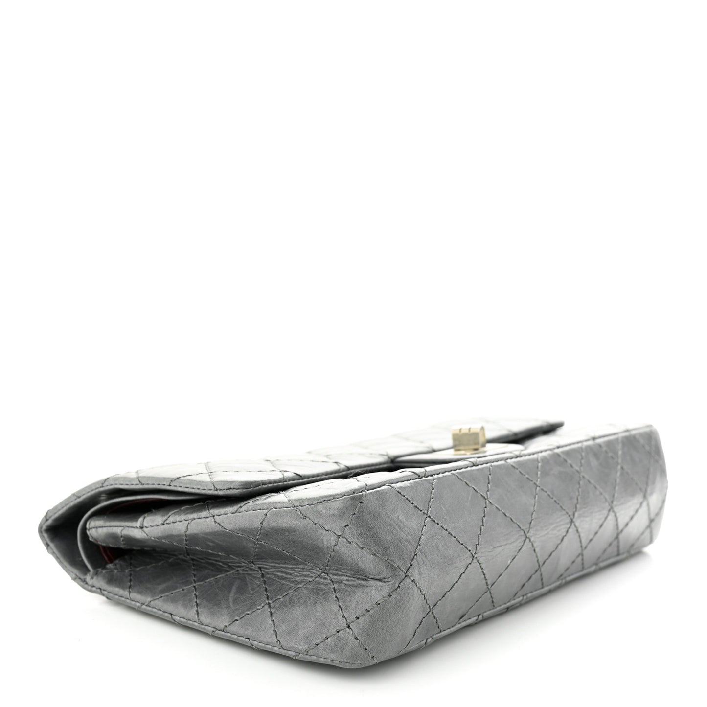 Aged Calfskin Quilted 50th Anniversary 2.55 Reissue 225 Flap Grey