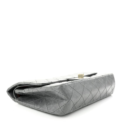 Chanel Aged Calfskin Quilted 50th Anniversary 2.55 Reissue 225 Flap Grey 4 of 11