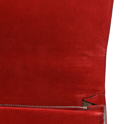 Gucci GG Supreme Monogram Suede Cudu Medium Dionysus Shoulder Bag Beige Ebony Vulcanic Red 12 of 16