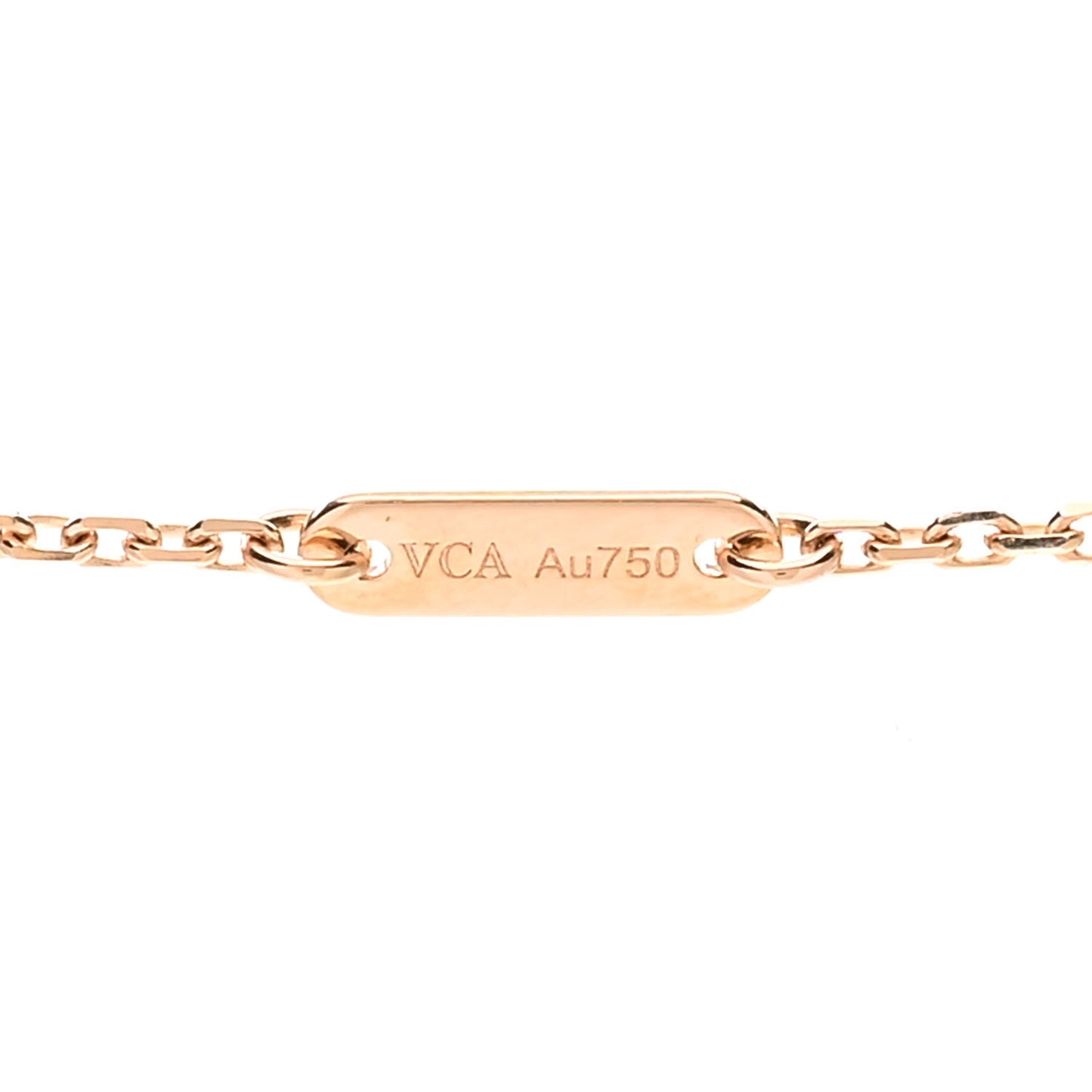 18K Rose Gold Carnelian Sweet Alhambra Pendant Necklace