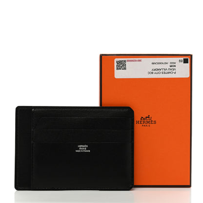 Hermes Villandry Calfskin City 8CC Card Holder Black 7 of 7