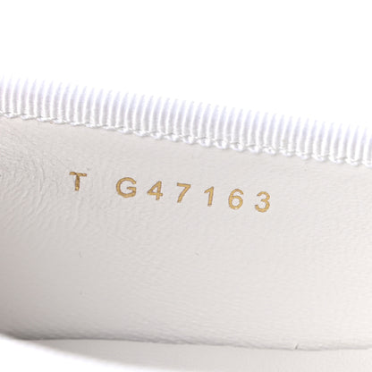 Chanel Lambskin Quilted CC Cambon Ballet Flats 41 White Black 9 of 10