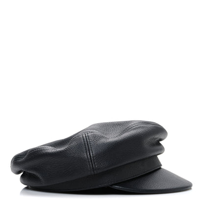 Gucci Calfskin Newsboy Hat M Black 5 of 9
