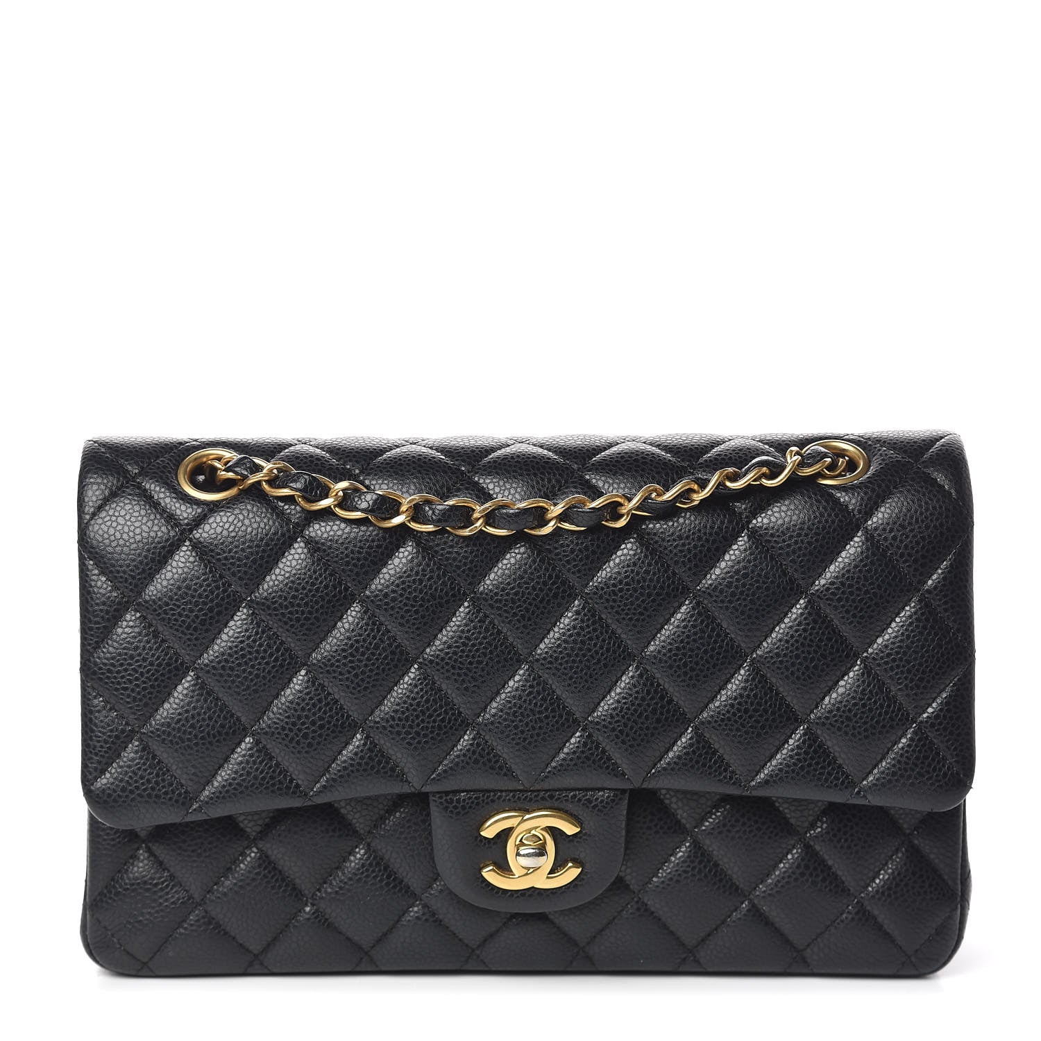 Chanel Caviar Quilted Medium Double Flap Black 1 of 10
