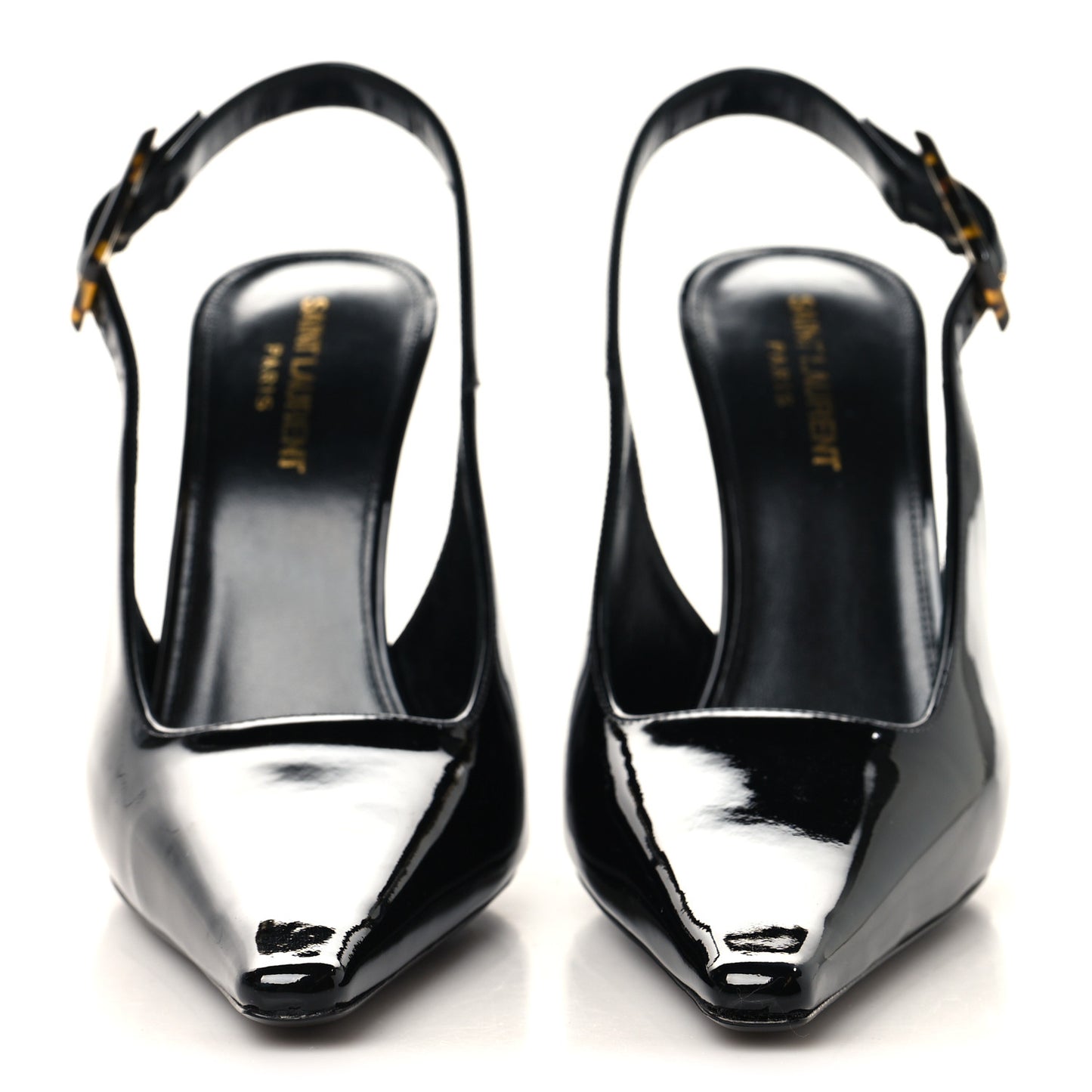 Vernice Gloss Dune 110 Slingback Pumps 40 Black