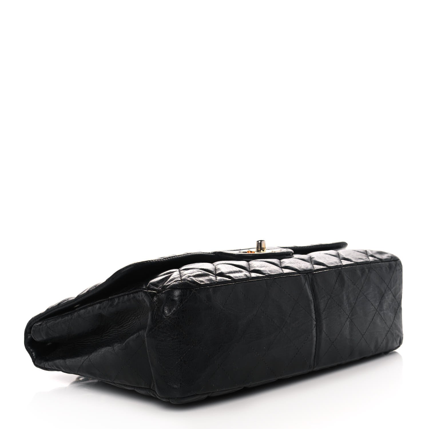 Chanel Lambskin Quilted Jumbo Single Flap Black 4 of 12
