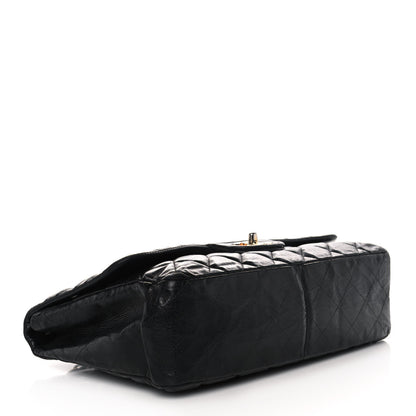 Chanel Lambskin Quilted Jumbo Single Flap Black 4 of 12
