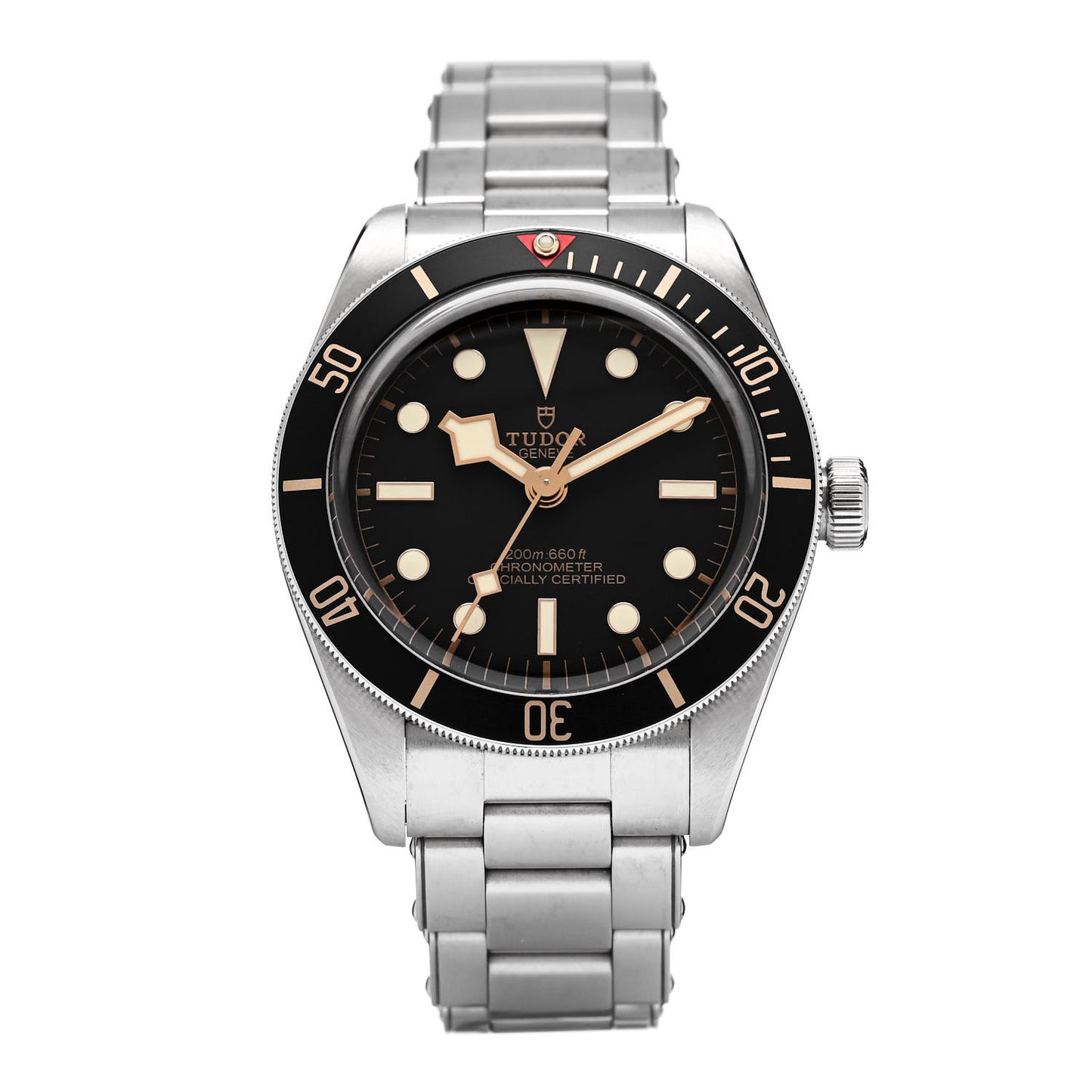Stainless Steel 39mm Black Bay Fifty Eight Automatic Watch Black 79030N