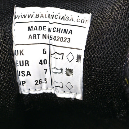 Balenciaga Mesh Nylon Mens Track Sneakers 40 Yellow Black White 7 of 7