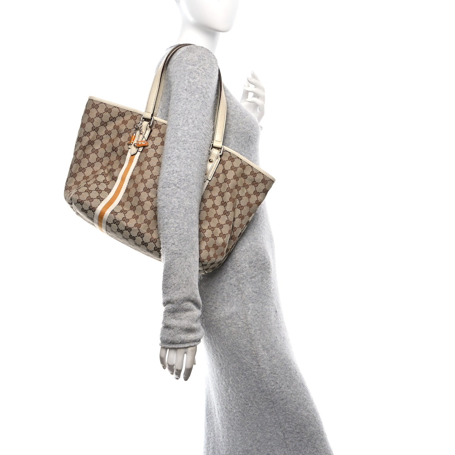 Gucci Monogram Large Jolicoeur Tote Yellow 2 of 11