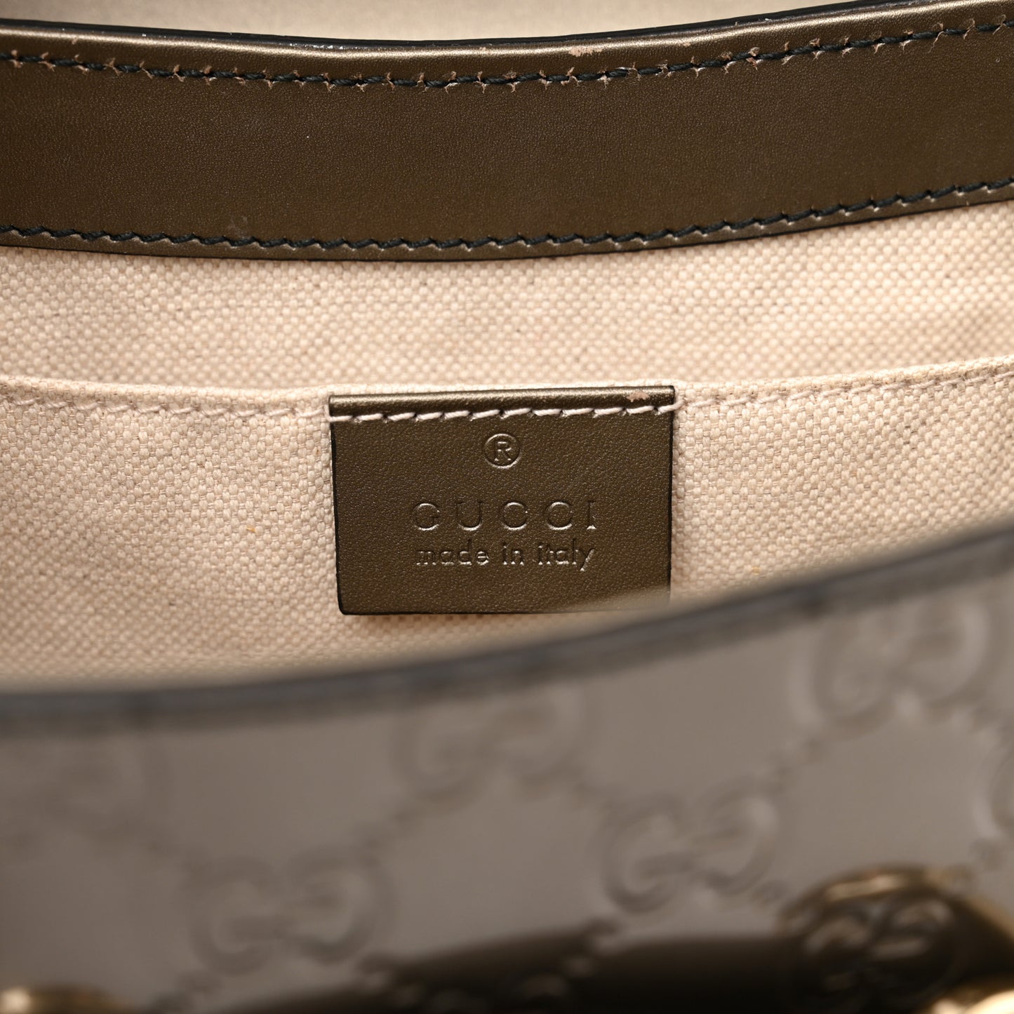 Shine Guccissima Medium Emily Chain Shoulder Bag Sasso
