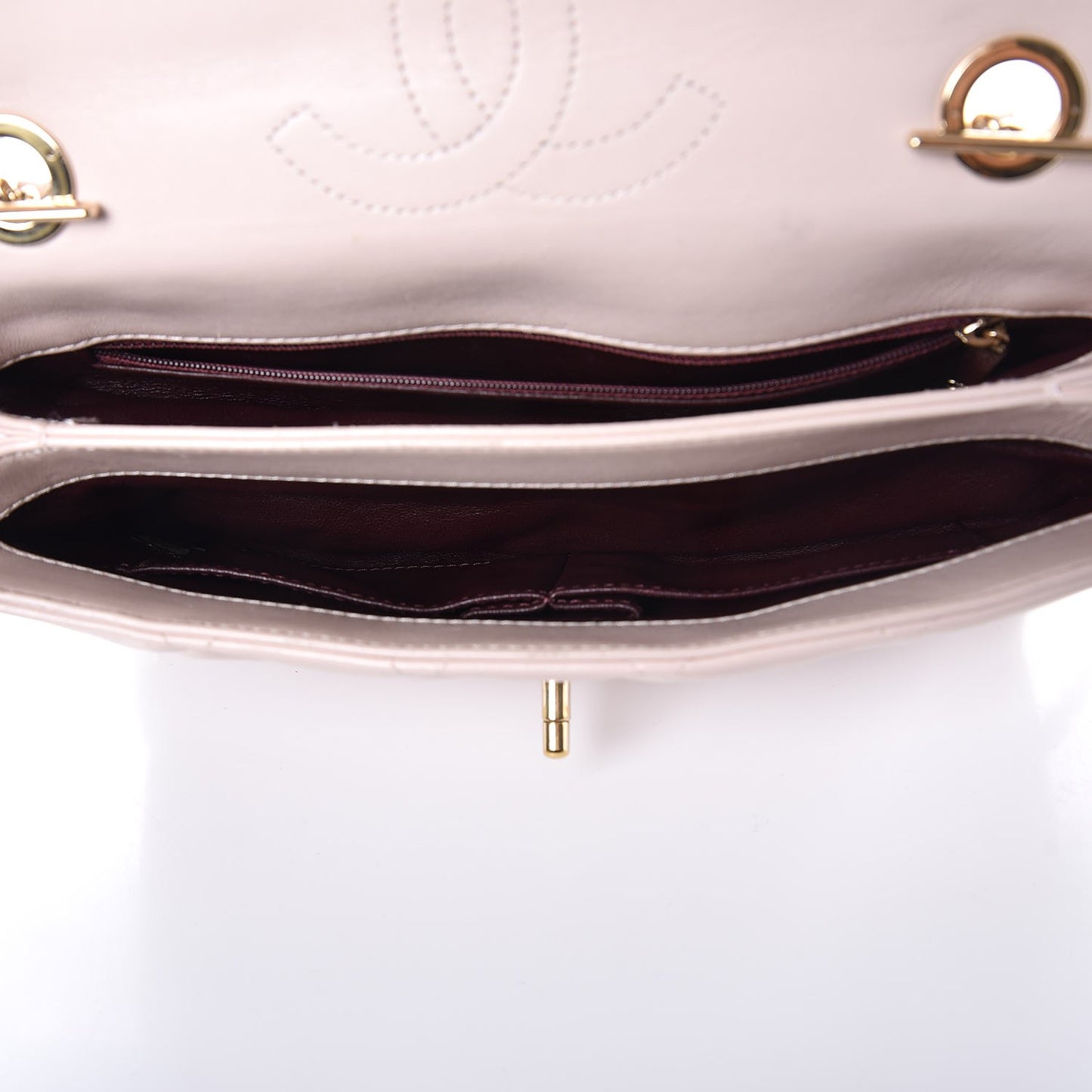 Lambskin Quilted Medium Trendy CC Flap Pink