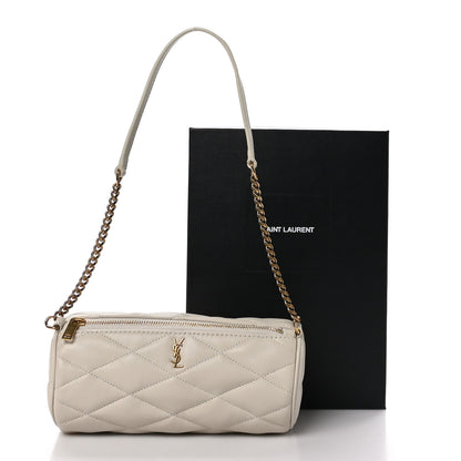 Saint Laurent Lambskin Monogram Mini Sade Tube Bag Vintage White 11 of 11
