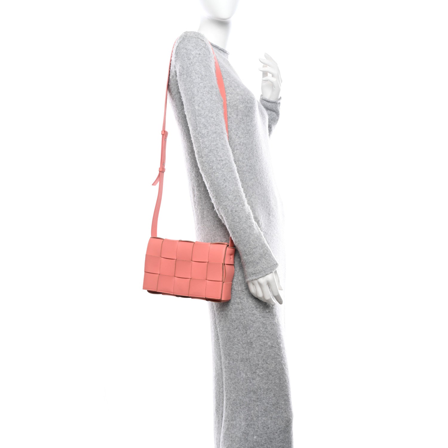 Bottega Veneta Nappa Maxi Intreccio Cassette Bag Peach 2 of 13