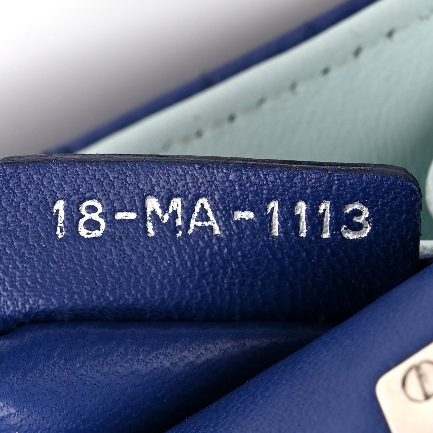Christian Dior Lambskin Cannage Miss Dior Small Promenade Pouch Blue 7 of 10