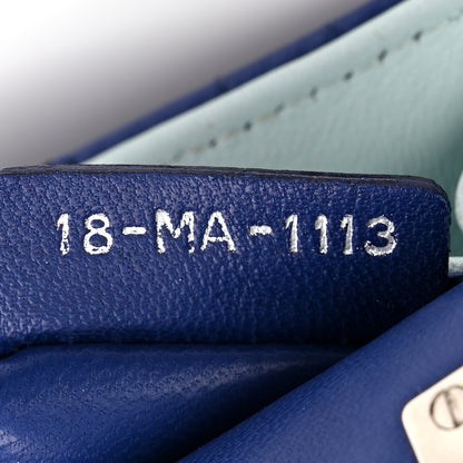 Christian Dior Lambskin Cannage Miss Dior Small Promenade Pouch Blue 7 of 10