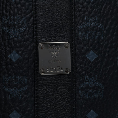 MCM Visetos Medium Liz Reversible Shopper Tote Black 8 of 19