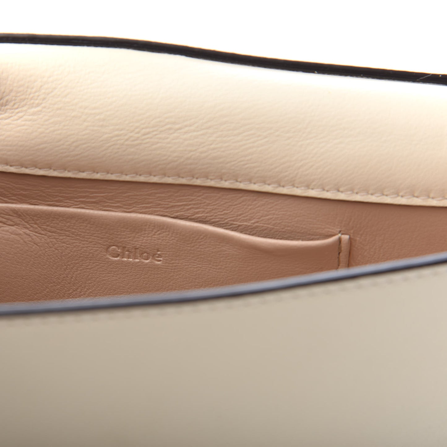 Calfskin Small Nile Bracelet Minaudiere Bag Off White