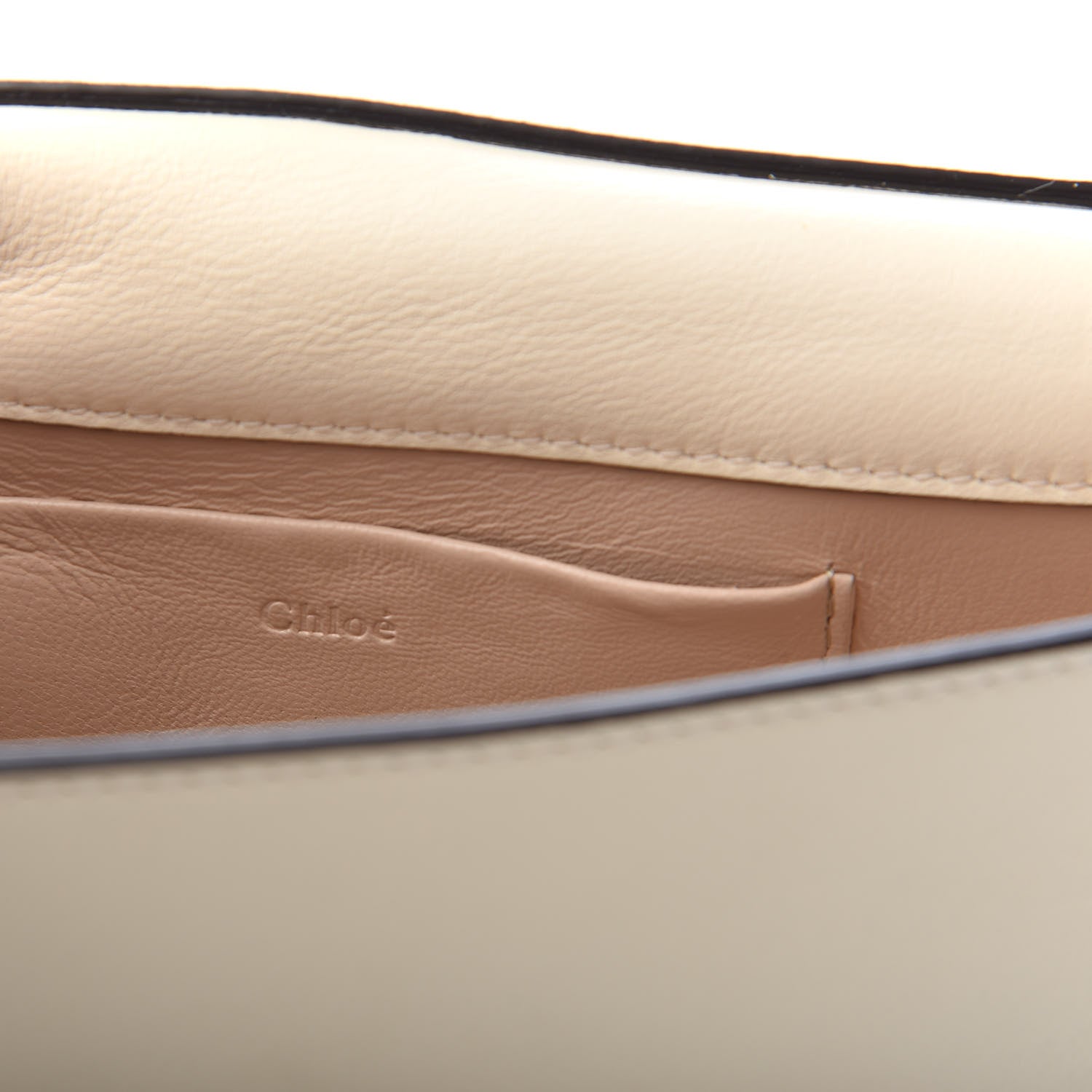 Chloe Calfskin Small Nile Bracelet Minaudiere Bag Off White 6 of 9