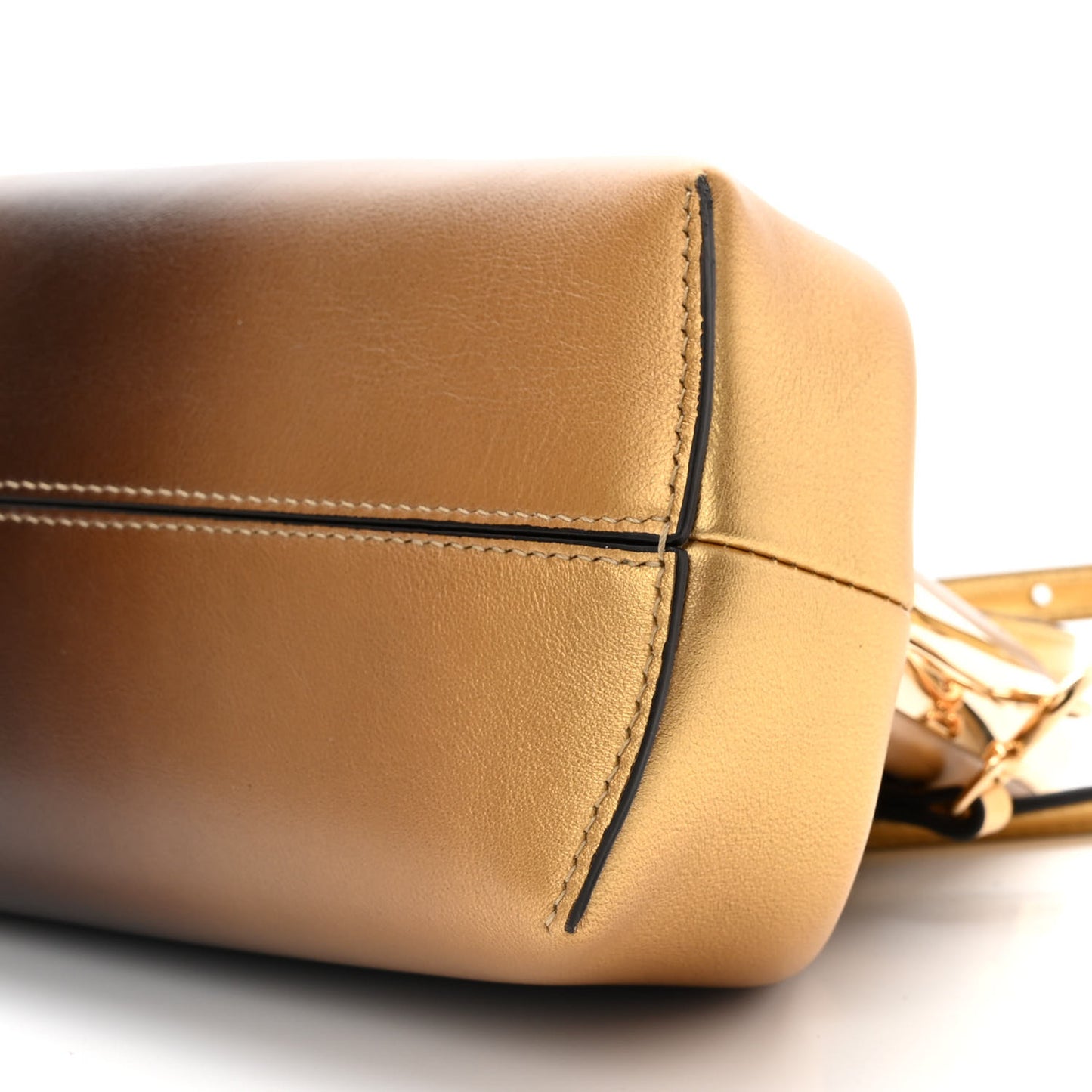 Shiny Nappa Small Fendi First Caramello