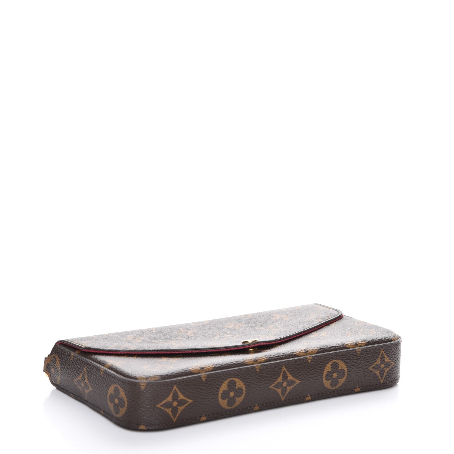 Louis Vuitton Monogram Pochette Felicie Chain Wallet Fuchsia 4 of 8