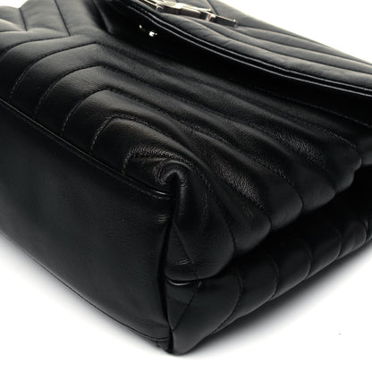 Saint Laurent Calfskin Y Quilted Monogram Medium Loulou Chain Satchel Black 9 of 9