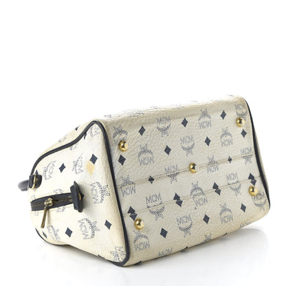 MCM Visetos Essential Boston Bag White 4 of 14