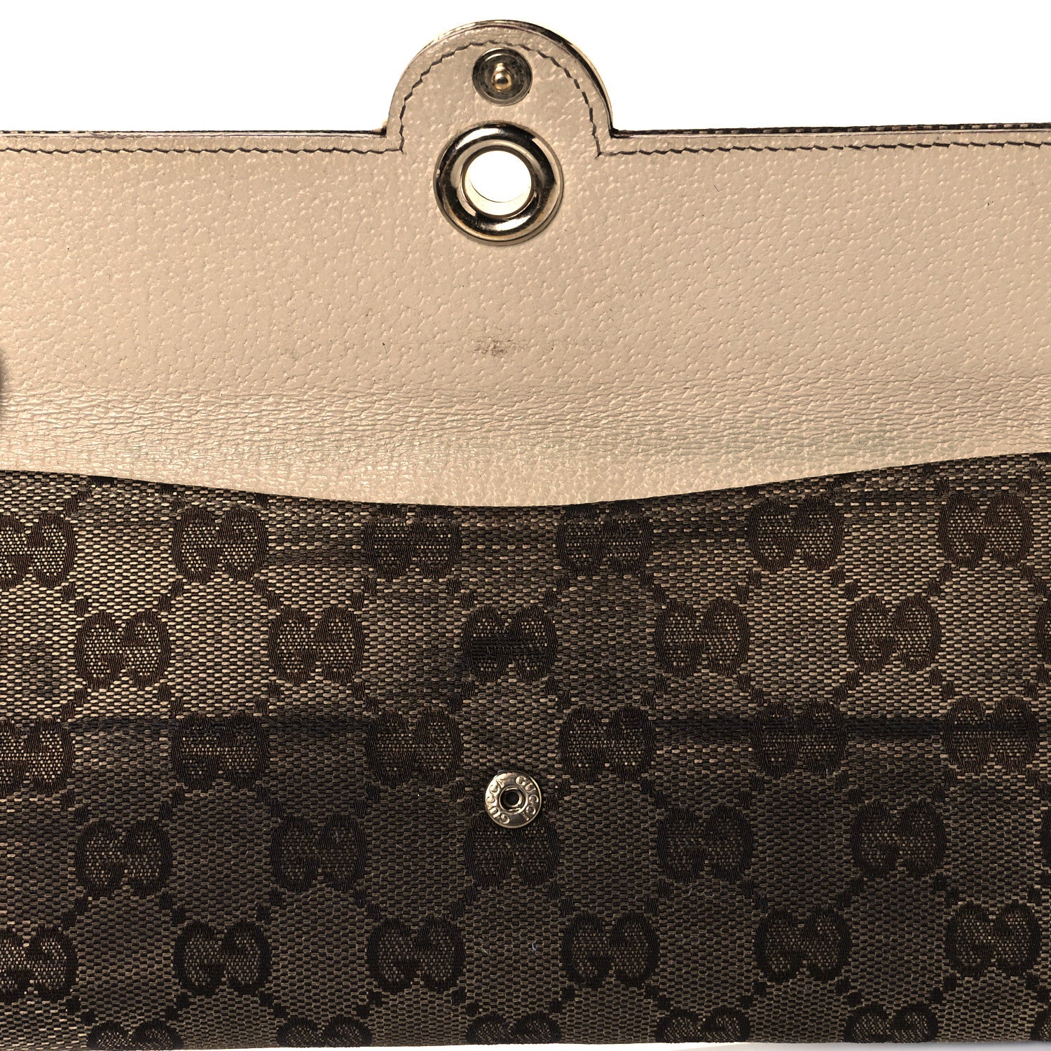 Gucci Monogram Eclipse Continental Wallet Off White 10 of 11