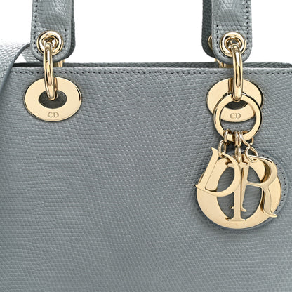 Christian Dior Lizard Small Lady Dior Cloud Blue 7 of 9