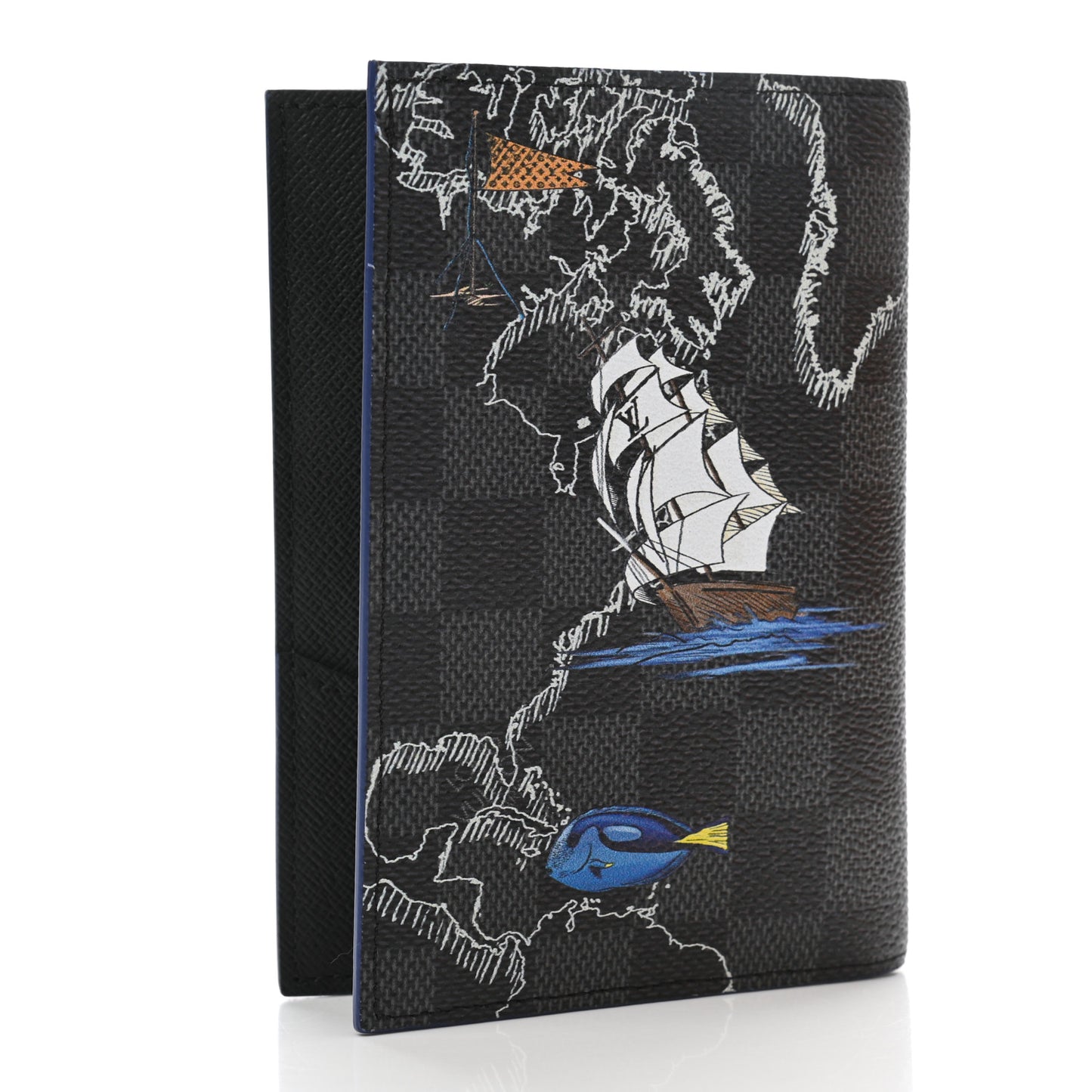 Damier Graphite Map Passport Cover