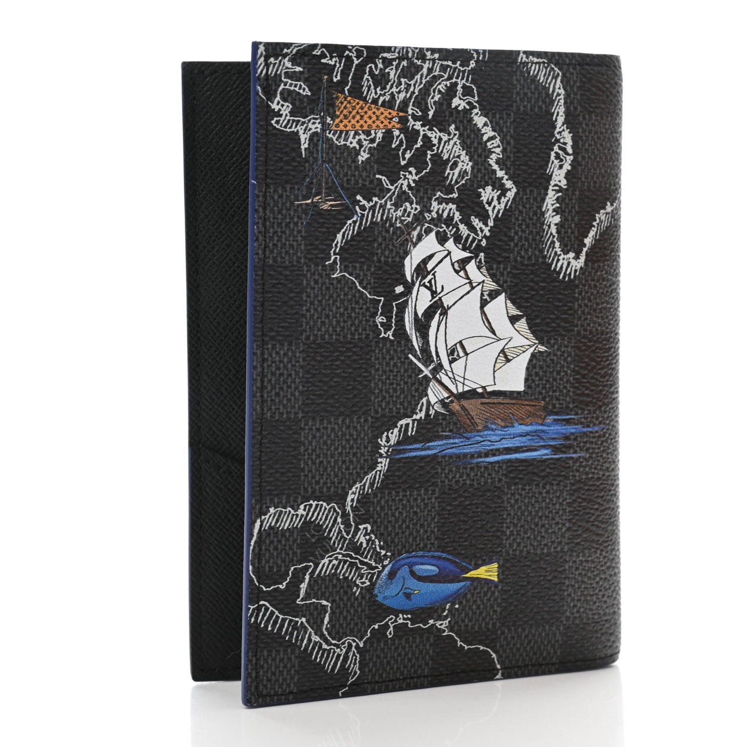 Louis Vuitton Damier Graphite Map Passport Cover 3 of 8