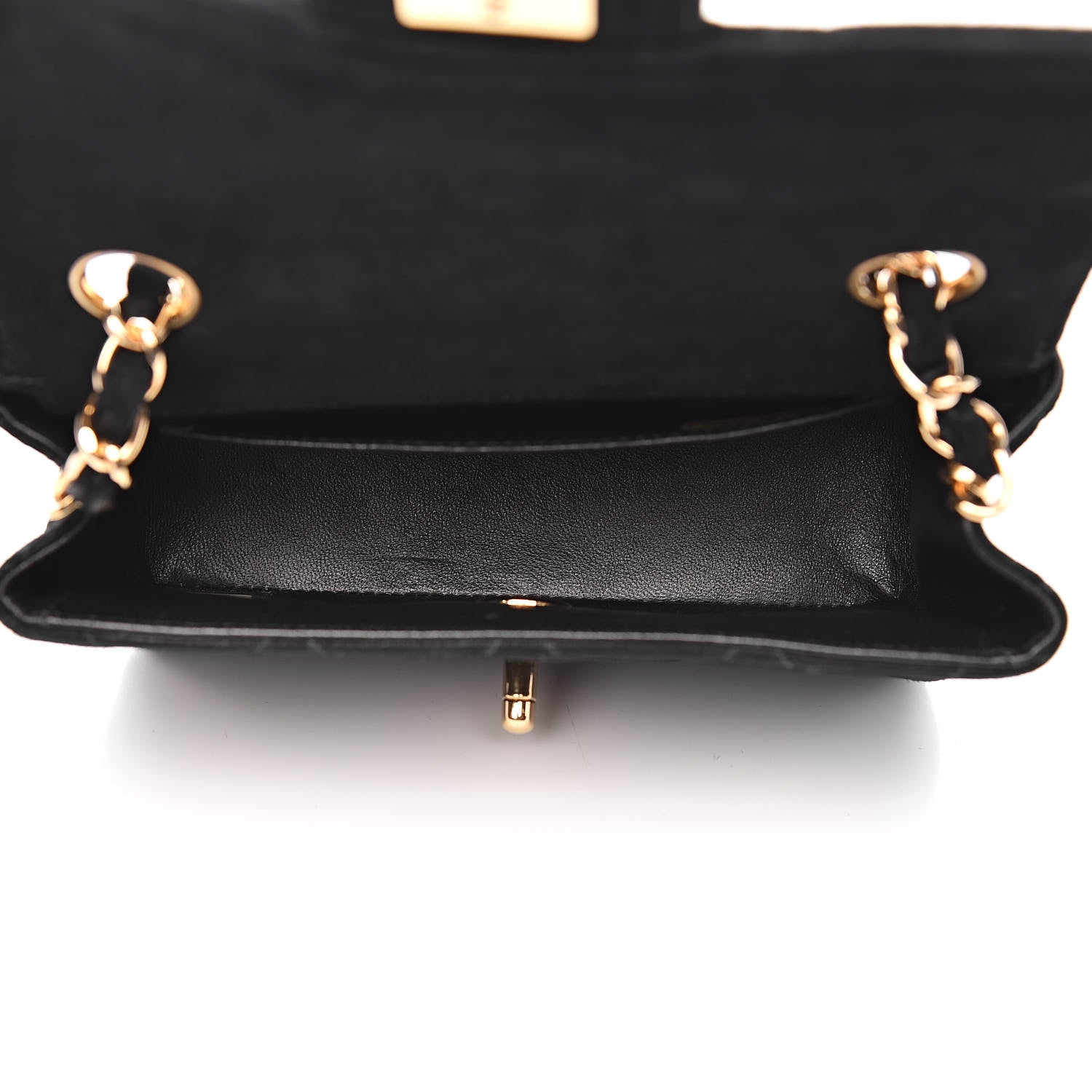 Chanel Velvet Quilted Extra Mini Rectangular Flap Black 5 of 10