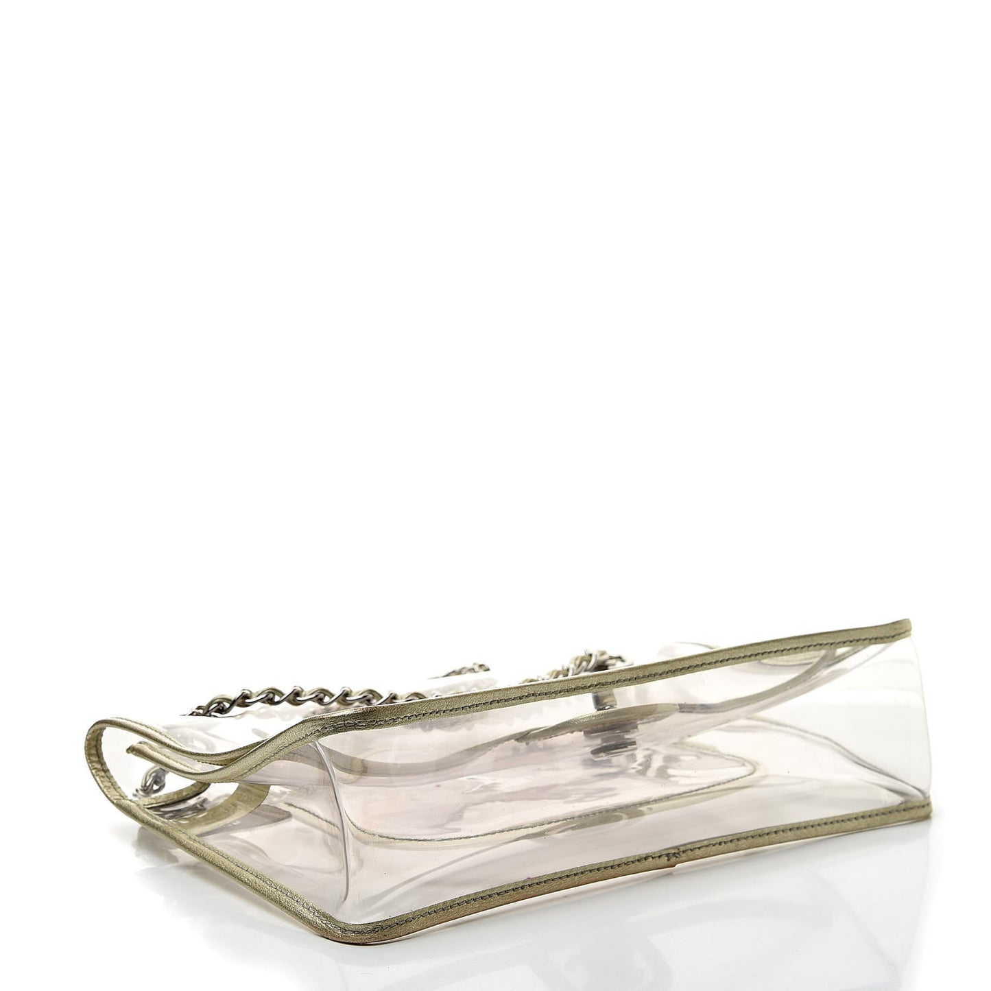 Lambskin Vinyl Large Naked Flap Gold