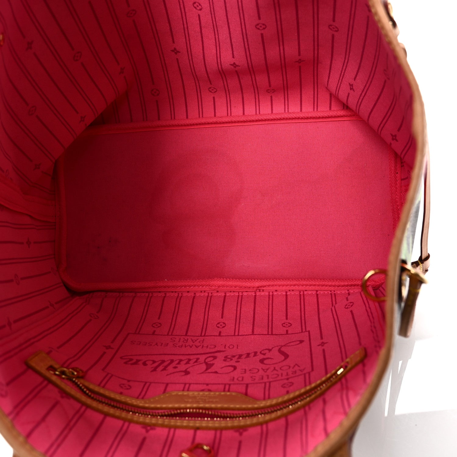 Louis Vuitton Monogram Roses Neverfull MM 5 of 10