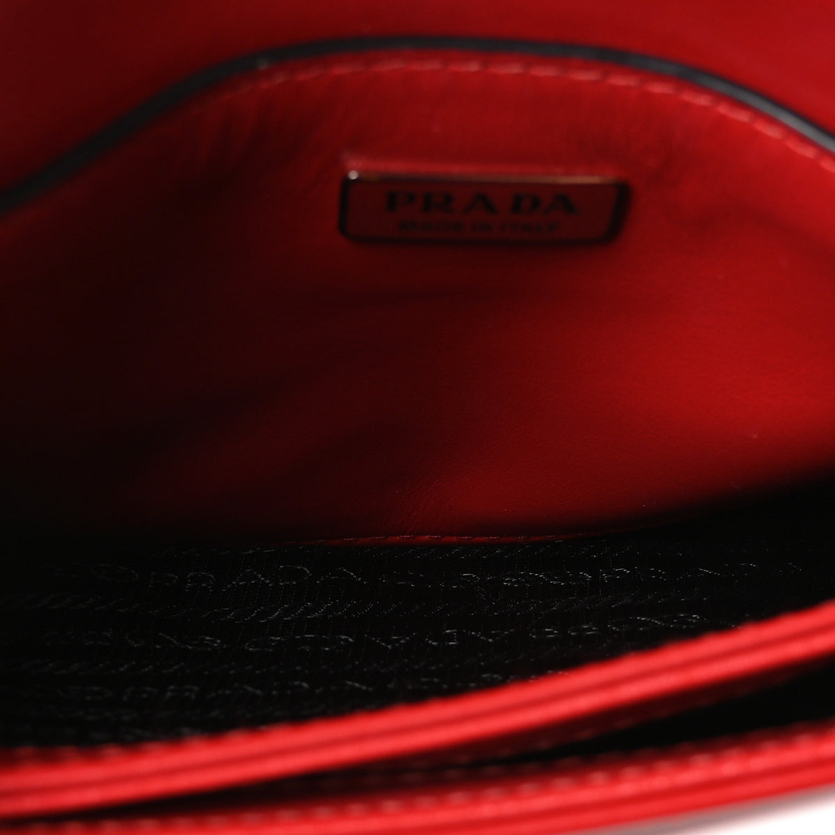 Spazzolato Shoulder Bag Scarlatto