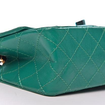 Chanel Aged Calfskin Quilted 2.55 Reissue Mini Flap Green 8 of 11