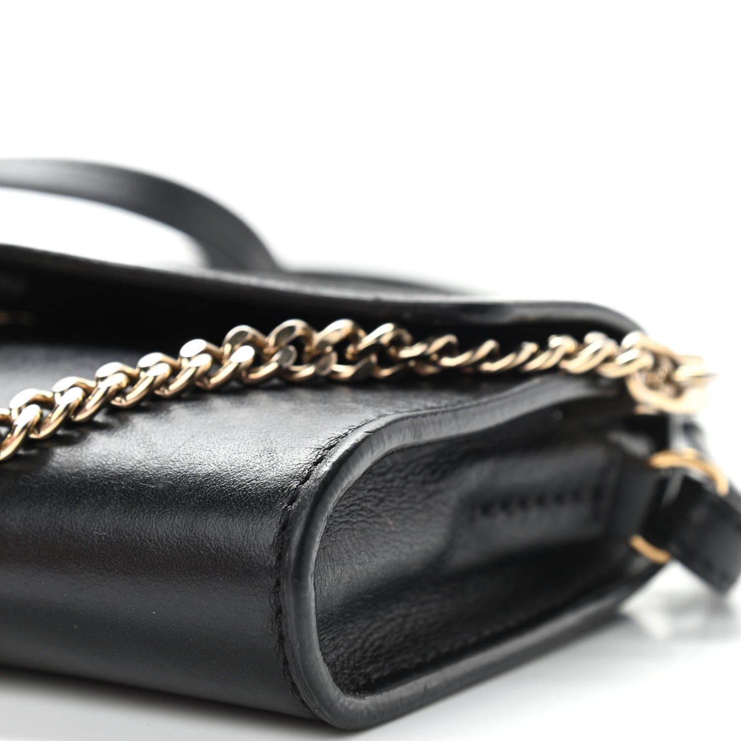 Chloe Suede Calfskin Faye Wallet On Strap Black 16 of 16
