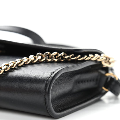 Chloe Suede Calfskin Faye Wallet On Strap Black 16 of 16