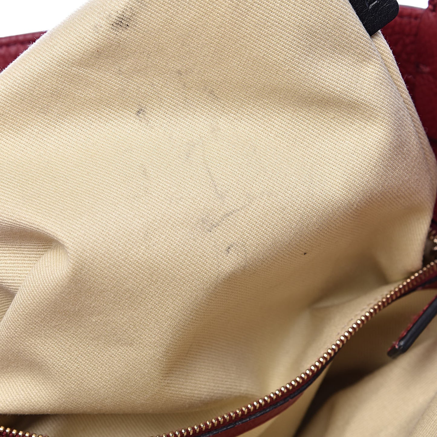 Grained Calfskin Va Va Voom Tote Dark Red