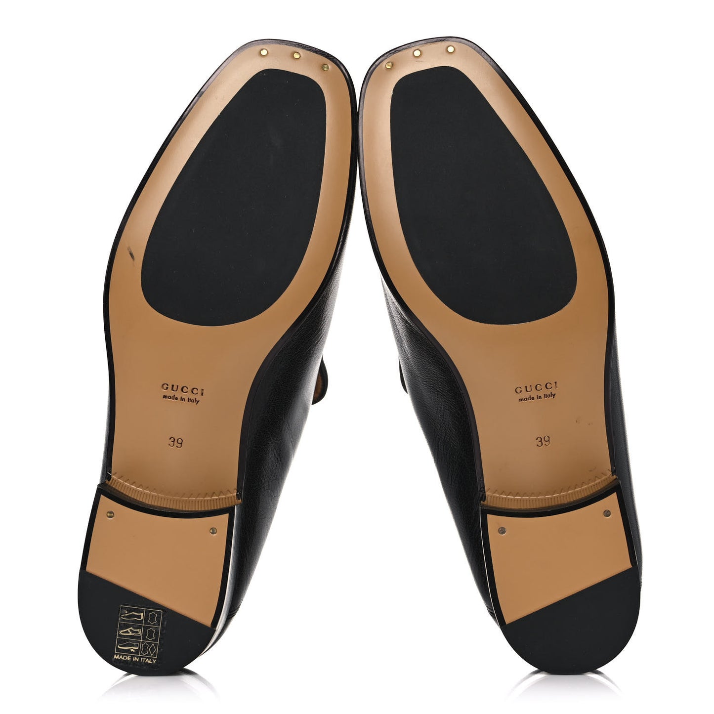 Goatskin Womens Horsebit Mid-Heel Loafers 39 Black