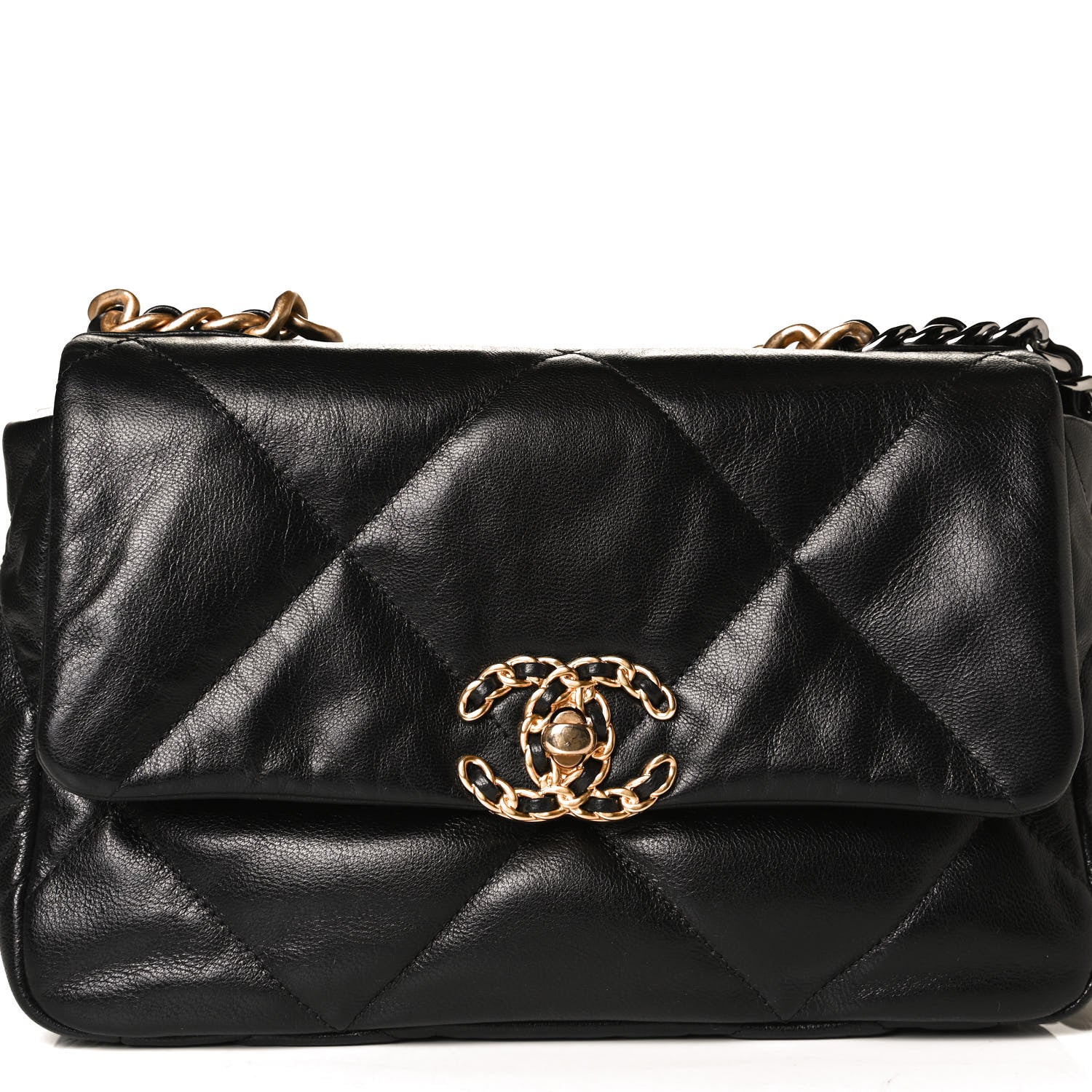 Chanel Lambskin Quilted Medium Chanel 19 Flap Black 10 of 11
