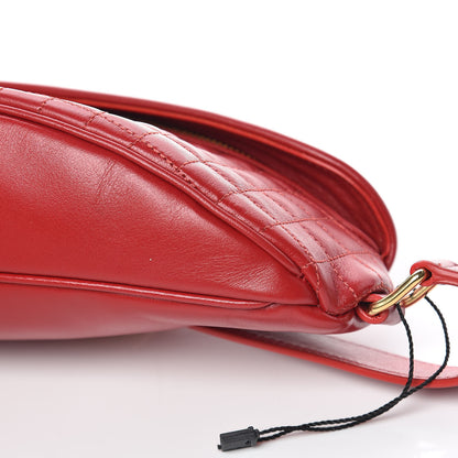 Celine Calfskin Quilted C Charm Belt Bag Red 10 of 10